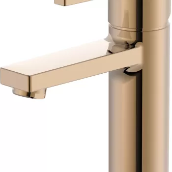 Baterie lavoar Roca Baia Cold Start fara ventil rose gold imagine