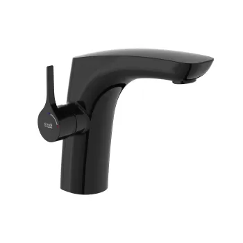 Baterie lavoar Roca Insignia Cold Start fara ventil titanium black imagine