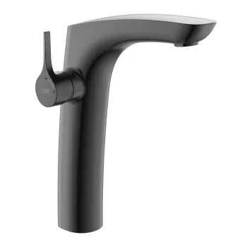 Baterie lavoar Roca Insignia Cold Start pentru lavoare tip bol fara ventil brushed titanium black imagine