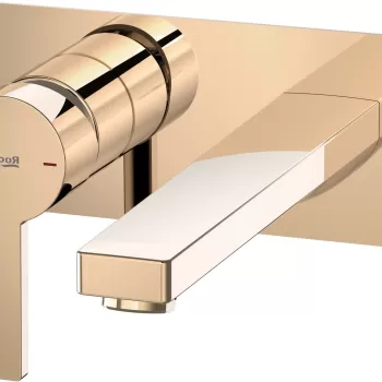 Baterie lavoar Roca Naia de perete necesita corp ingropat rose gold imagine