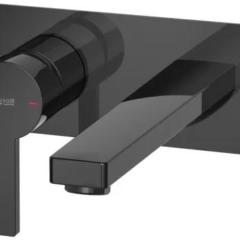 Baterie lavoar Roca Naia de perete necesita corp ingropat titanium black imagine