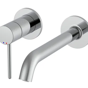 Baterie lavoar Roca NU de perete din doua elemente maneta pin necesita corp incastrat Crom imagine