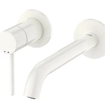 Baterie lavoar Roca NU de perete din doua elemente maneta pin necesita corp incastrat Glossy White imagine