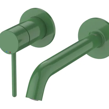 Baterie lavoar Roca NU de perete din doua elemente maneta pin necesita corp incastrat Mint Green imagine