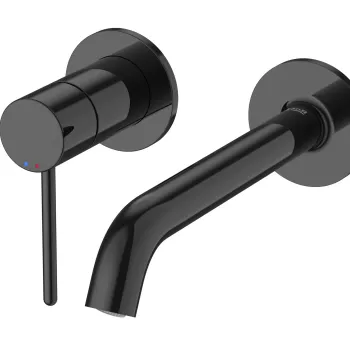 Baterie lavoar Roca NU de perete din doua elemente maneta pin necesita corp incastrat Titanium Black imagine