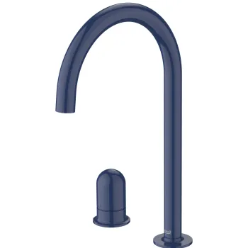 Baterie lavoar Roca NU L din doua elemente fara ventil maneta dome Cobalt Blue imagine