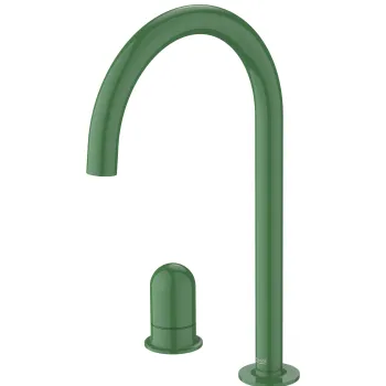 Baterie lavoar Roca NU L din doua elemente fara ventil maneta dome Mint Green imagine