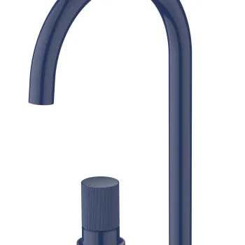 Baterie lavoar Roca NU L din doua elemente fara ventil maneta stripes Cobalt Blue imagine