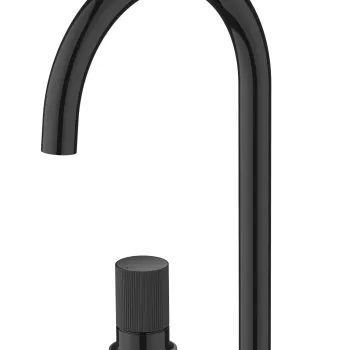 Baterie lavoar Roca NU L din doua elemente fara ventil maneta stripes Titanium Black imagine