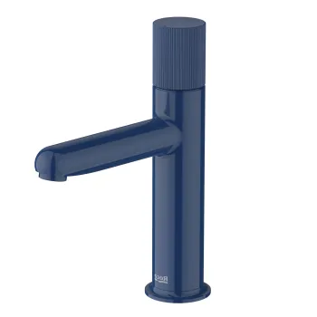 Baterie lavoar Roca NU S Cold Start fara ventil maneta stripes Cobalt Blue imagine