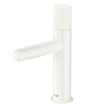 Baterie lavoar Roca NU S Cold Start fara ventil maneta stripes Glossy White imagine