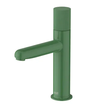 Baterie lavoar Roca NU S Cold Start fara ventil maneta stripes Mint Green imagine