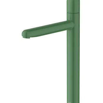 Baterie lavoar Roca NU XL pentru lavoare tip bol Cold Start fara ventil maneta dome Mint Green imagine