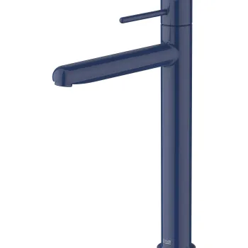 Baterie lavoar Roca NU XL pentru lavoare tip bol Cold Start fara ventil maneta pin Cobalt Blue imagine