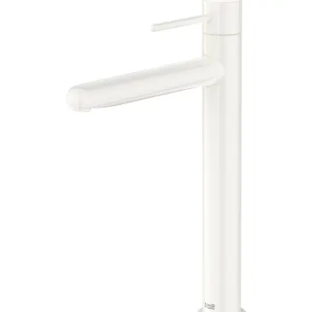 Baterie lavoar Roca NU XL pentru lavoare tip bol Cold Start fara ventil maneta pin Glossy White imagine