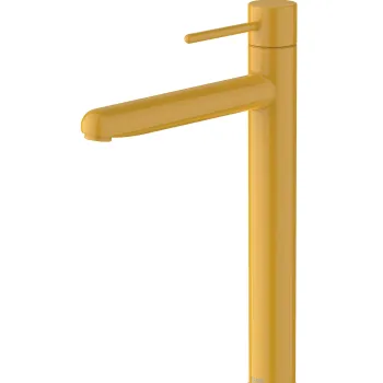 Baterie lavoar Roca NU XL pentru lavoare tip bol Cold Start fara ventil maneta pin Honey Yellow imagine