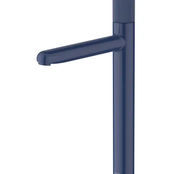 Baterie lavoar Roca NU XL pentru lavoare tip bol Cold Start fara ventil maneta stripes Cobalt Blue imagine