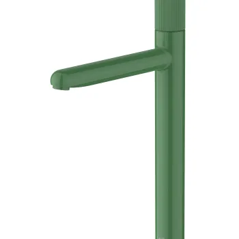 Baterie lavoar Roca NU XL pentru lavoare tip bol Cold Start fara ventil maneta stripes Mint Green imagine