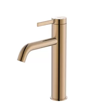 Baterie lavoar Roca Ona M Cold Start ventil click-clack rose gold imagine
