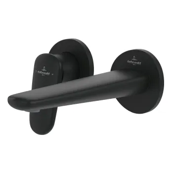 Baterie lavoar Villeroy & Boch Antao de perete  fara ventil  negru mat imagine