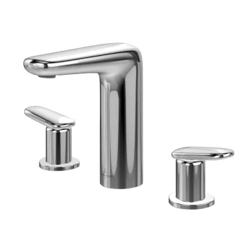 Baterie lavoar Villeroy & Boch Antao din 3 elemente  ventil click-clack  crom imagine