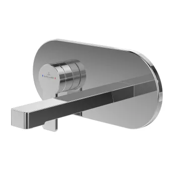 Baterie lavoar Villeroy & Boch Architectura de perete  ventil click-clack  necesita corp incastrat  crom imagine