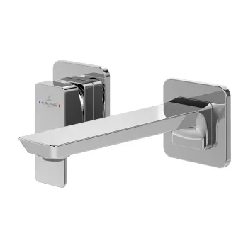 Baterie lavoar Villeroy & Boch Subway 3.0 de perete  din 2 elemente  fara ventil  crom imagine