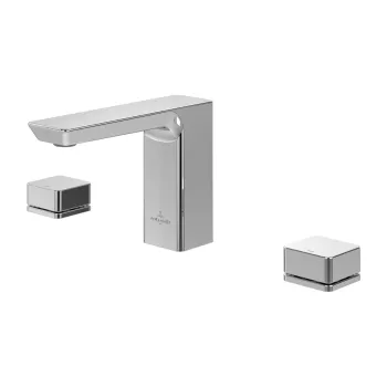 Baterie lavoar Villeroy & Boch Subway 3.0 din 3 elemente  fara ventil  crom imagine