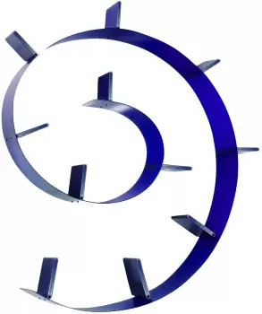 Biblioteca Kartell Bookworm design Ron Arad 11 rafturi 520cm albastru cobalt imagine