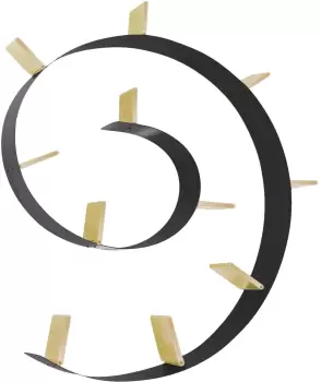 Biblioteca Kartell Bookworm design Ron Arad 11 rafturi 520cm negru-auriu imagine