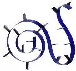 Biblioteca Kartell Bookworm design Ron Arad 17 rafturi 820cm albastru cobalt imagine