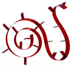 Biblioteca Kartell Bookworm design Ron Arad 17 rafturi 820cm rosu imagine