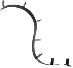 Biblioteca Kartell Bookworm design Ron Arad 7 rafturi 320cm negru imagine