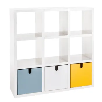 Biblioteca Kartell Polvara design Giulio Polvara 119x119x35.5cm alb imagine