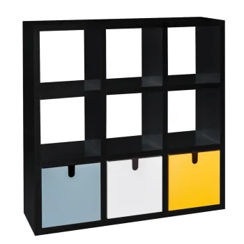 Biblioteca Kartell Polvara design Giulio Polvara 119x119x35.5cm negru imagine