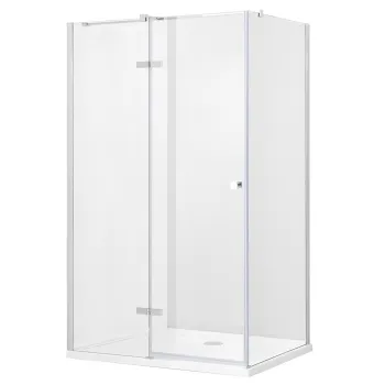 Cabina de dus Besco Pixa Chrome 120 P 120x80cm orientare dreapta profile crom imagine
