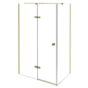 Cabina de dus Besco Pixa Gold 100 P 100x80cm orientare dreapta profile auriu imagine