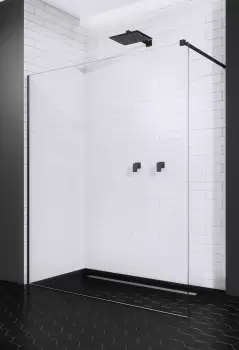 Cabina de dus tip Walk-in Radaway Modo II Black 70cm imagine