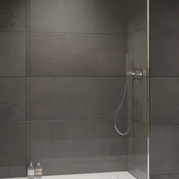 Cabina de dus tip Walk-in Radaway MODO SL II 90 cm  orientare dreapta  profil crom lucios imagine