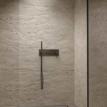 Cabina de dus tip Walk-in Radaway MODO SL II Black 120 cm orientare stanga profil negru mat imagine