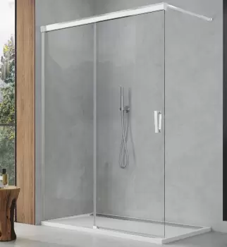 Cabina de dus Walk-in culisanta Sanswiss Cadura 110cm stanga sticla securizata 6mm imagine