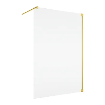 Cabina de dus Walk-In Ronal (SanSwiss) Cadura CAT4 90cm  sticla AquaPerle 6mm  profil auriu imagine