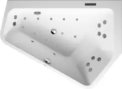 Cada asimetrica cu hidromasaj Duravit Paiova 5 177x130 cm cu Combi-System L orientare dreapta alb imagine