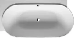 Cada baie asimetrica Duravit Luv 185x95cm compozit orientare stanga cu panou integrat si picioare incluse imagine