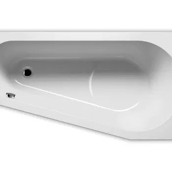 Cada baie asimetrica Riho Delta 160x80cm acril orientare dreapta imagine