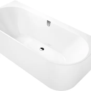 Cada baie free-standing Villeroy & Boch Oberon 2.0 Quaryl 180x80cm compozit alb Alpin imagine