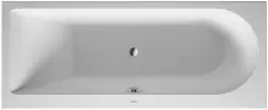 Cada baie rectangulara Duravit Darling New 170x70cm acril orientare stanga montaj incastrat sau cu panouri imagine
