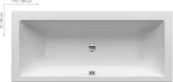 Cada baie rectangulara Ravak Formy 01 Slim 170x75cm acril imagine