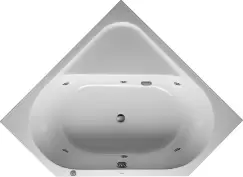 Cada de colt cu hidromasaj Duravit D-Code 140x140 cm cu Jet Project acril alb imagine