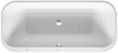 Cada free-standing cu hidromasaj Duravit Happy D.2 Plus 180x80 cm cu Air-System grafit super mat imagine